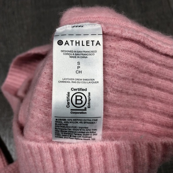 ATHLETA Women’s Layover Crew Sweater Size SP - Picture 7 of 8